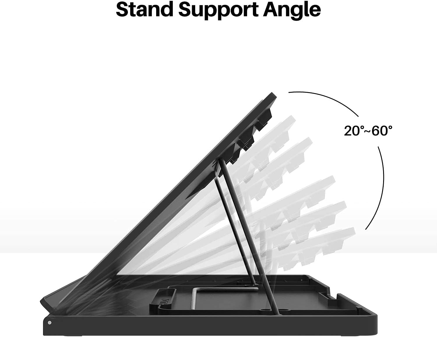 2021  KAMVAS 16 Graphics Drawing Tablet with Full-Laminated Screen Anti-Glare 10 Express Keys Android Support Battery-Free Stylus 8192 Pen Pressure Tilt Adjustable Stand - 15.6 Inch Pen Display