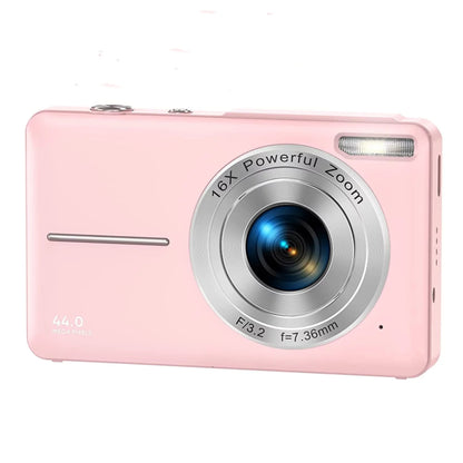 01DC403-P Portable 16X 44MP Point & Shoot Digital, Pink