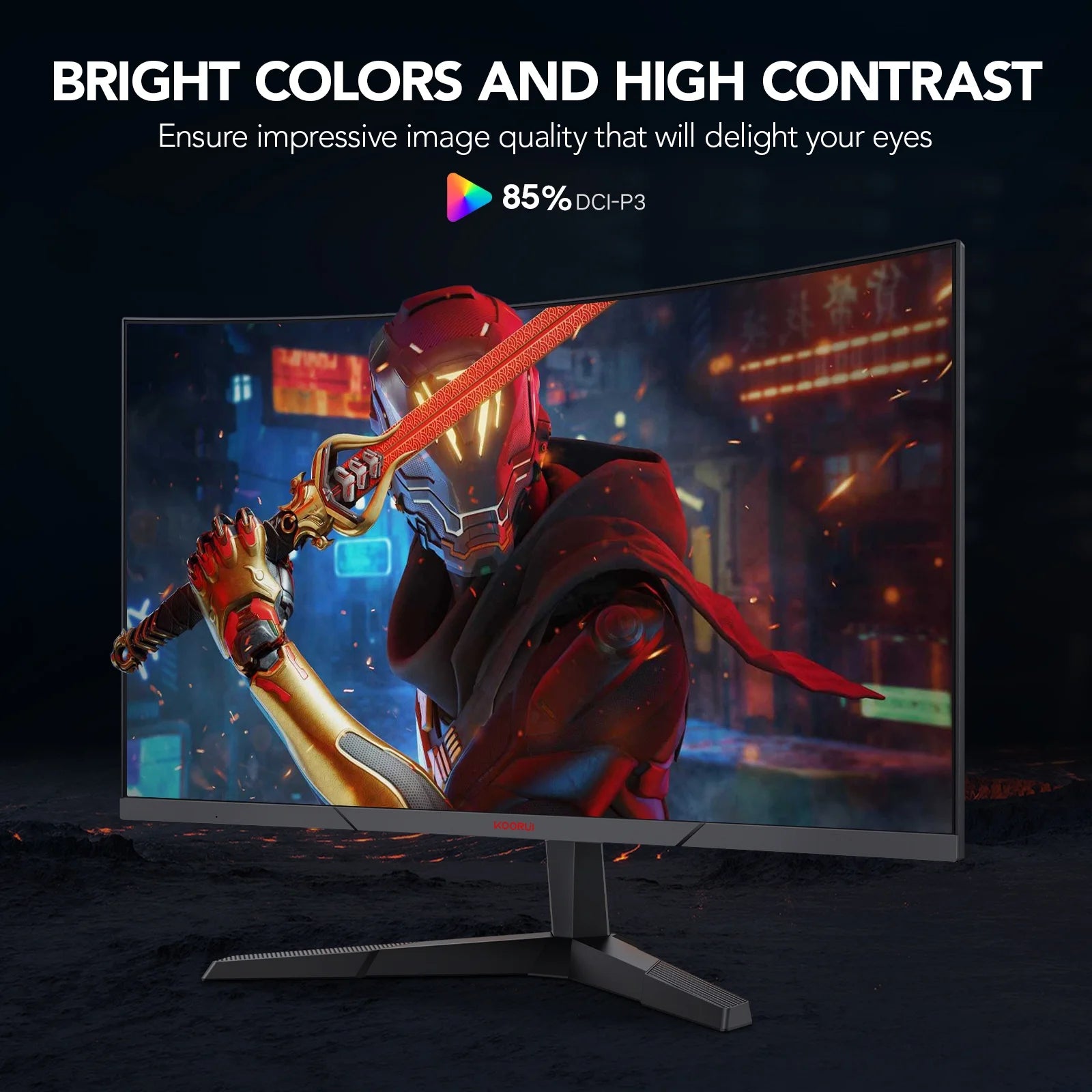 27 Inch 2K QHD 144Hz 1Ms Curved Gaming Monitor,Adpitive-Sync Technology,100% Srgb Computer Monitor,Hdmi/Displayport,Black,27E6Qc