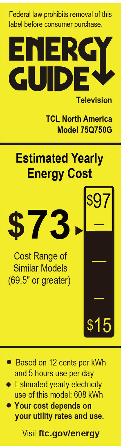 75” Class Q Class 4K QLED HDR Smart TV with Google TV, 75Q750G
